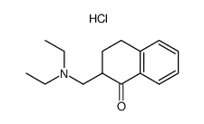 2-[(Diethylamino)methyl]-3,4-dihydro-1(2H)-naphthalenone, hydrochloride Structure