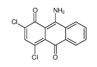 9-amino-2,4-dichloroanthracene-1,10-dione结构式