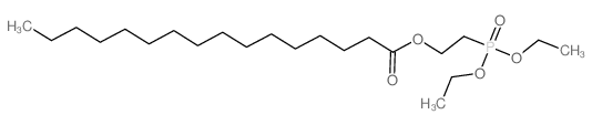 2-diethoxyphosphorylethyl hexadecanoate结构式