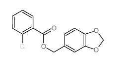 benzo[1,3]dioxol-5-ylmethyl 2-chlorobenzoate picture