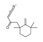 1-diazonio-3-(1,3,3-trimethyl-2-methylidenecyclohexyl)prop-1-en-2-olate结构式