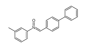 N-(3-methylphenyl)-1-(4-phenylphenyl)methanimine oxide Structure