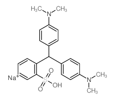 2-[bis(4-dimethylaminophenyl)methyl]benzenesulfonic acid Structure