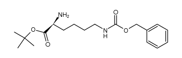 (S)-2-氨基-6-((苄氧基)羰基)氨基)己酸叔丁酯结构式