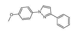 1-(4-methoxyphenyl)-3-phenylpyrazole结构式
