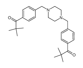 1-(4-{4-[4-(2,2-Dimethyl-propionyl)-benzyl]-piperazin-1-ylmethyl}-phenyl)-2,2-dimethyl-propan-1-one Structure