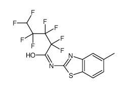 2,2,3,3,4,4,5,5-octafluoro-N-(5-methyl-1,3-benzothiazol-2-yl)pentanamide结构式