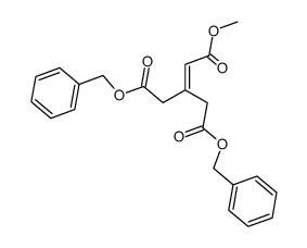 3-Methoxycarbonylmethylen-glutarsaeure-dibenzylester Structure