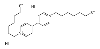 6-[4-[1-(6-sulfanylhexyl)pyridin-1-ium-4-yl]pyridin-1-ium-1-yl]hexane-1-thiol,diiodide结构式