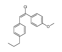 1-[2-chloro-2-(4-methoxyphenyl)ethenyl]-4-propylbenzene结构式