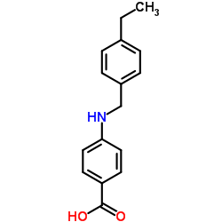 4-[(4-Ethylbenzyl)amino]benzoic acid结构式