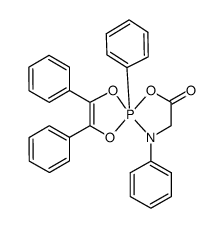 tetraphenyl-2,3,5,9 oxo-7 trioxa-1,4,6 aza-9 phospha(V)-5 spiro[4,4]nonene-2 Structure