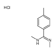 N,N',4-trimethylbenzenecarboximidamide,hydrochloride结构式