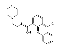 9-chloro-N-(2-morpholin-4-ylethyl)acridine-4-carboxamide结构式