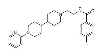 4-fluoro-N-[2-[4-(1-pyridin-2-ylpiperidin-4-yl)piperidin-1-yl]ethyl]benzamide Structure