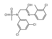 N-(3-chloro-2-methylphenyl)-2-(3,5-dichloro-N-methylsulfonylanilino)acetamide Structure