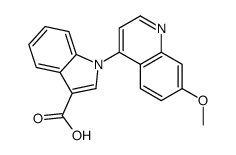 1-(7-methoxyquinolin-4-yl)indole-3-carboxylic acid Structure