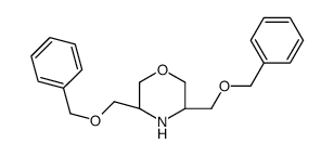 (3S,5S)-3,5-bis(phenylmethoxymethyl)morpholine Structure