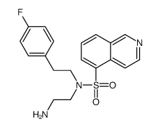 N-(2-aminoethyl)-N-[2-(4-fluorophenyl)ethyl]isoquinoline-5-sulfonamide Structure