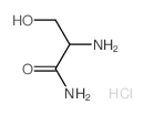 2-amino-3-hydroxy-propanamide structure