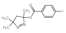 (3,5,5-trimethyl-4H-pyrazol-3-yl) 4-fluorobenzoate structure