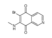 6-bromo-7-(methylamino)isoquinoline-5,8-dione结构式