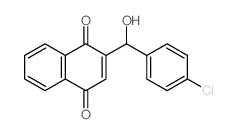 2-[(4-chlorophenyl)-hydroxy-methyl]naphthalene-1,4-dione structure