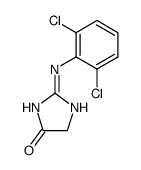 2-<(2,6-dichlorophenyl)-imino>-imidazolidine-4-on Structure