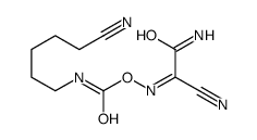 [(2-amino-1-cyano-2-oxoethylidene)amino] N-(5-cyanopentyl)carbamate结构式