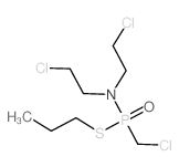 2-chloro-N-(2-chloroethyl)-N-(chloromethyl-propylsulfanyl-phosphoryl)ethanamine Structure