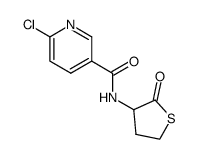 N-6-chloronicotinoyl-d,l-homocysteine thiolactone结构式