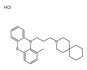 10-[3-(3-azaspiro[5.5]undecan-3-yl)propyl]-1-methylphenothiazine,hydrochloride结构式