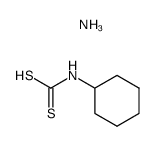 ammonium N-cyclohexyldithiocarbamate Structure