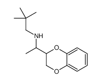 2-(1-Neopentylaminoethyl)-1,4-benzodioxane结构式