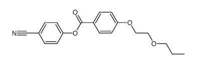 p-(2-Propoxyethoxy)benzoic acid p-cyanophenyl ester结构式