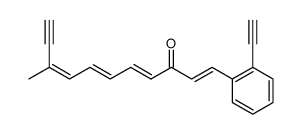 1-(o-ethynylphenyl)-9-methyl-1,4,6,8-undecatetraen-10-yn-3-one结构式