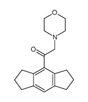 1-[(1,2,3,5,6,7-Hexahydro-s-indacen)-4-yl]-2-(4-morpholinyl)ethanone structure