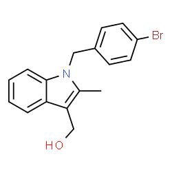 1-[(4-BROMOPHENYL)METHYL]-2-METHYL-1H-INDOLE-3-METHANOL结构式