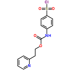 (4-CHLOROSULFONYL-PHENYL)-CARBAMIC ACID 2-PYRIDIN-2-YL-ETHYL ESTER picture