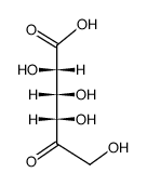 (2S,3R,4S)-2,3,4,6-tetrahydroxy-5-oxohexanoic acid Structure