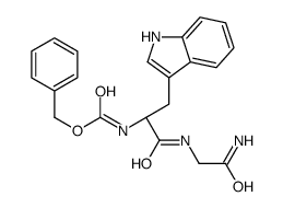 benzyl N-[(2S)-1-[(2-amino-2-oxoethyl)amino]-3-(1H-indol-3-yl)-1-oxopropan-2-yl]carbamate Structure