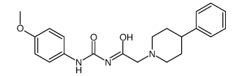 N-[(4-methoxyphenyl)carbamoyl]-2-(4-phenylpiperidin-1-yl)acetamide结构式