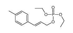 diethyl 3-(4-methylphenyl)prop-2-enyl phosphate Structure