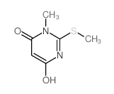 6-hydroxy-1-methyl-2-methylsulfanyl-pyrimidin-4-one Structure