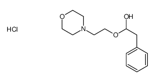 1-(2-morpholin-4-ium-4-ylethoxy)-2-phenylethanol,chloride Structure