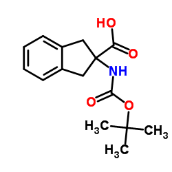 2-(Boc-amino)indane-2-carboxylic Acid structure