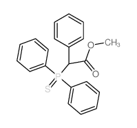 methyl 2-diphenylphosphinothioyl-2-phenyl-acetate结构式
