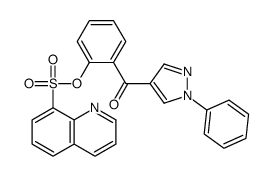 [2-(1-phenylpyrazole-4-carbonyl)phenyl] quinoline-8-sulfonate Structure