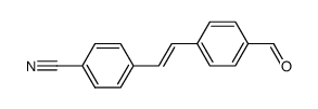 4-(4-formylstyryl)benzonitrile Structure