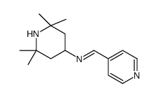 1-pyridin-4-yl-N-(2,2,6,6-tetramethylpiperidin-4-yl)methanimine结构式